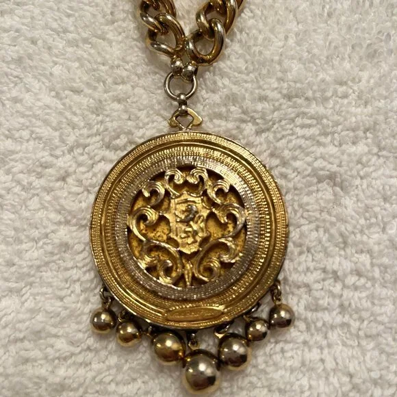 Vintage Nettie Rosenstein Roman Coin Pendant Necklace - Picture 6 of 8